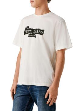 Camiseta Pepe Jeans Griffin blanco para hombre