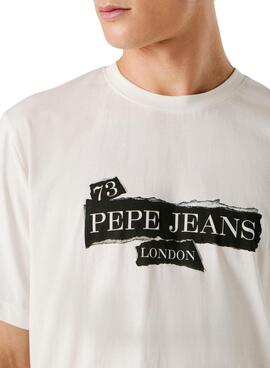 Camiseta Pepe Jeans Griffin blanco para hombre