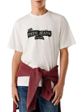 Camiseta Pepe Jeans Griffin blanco para hombre