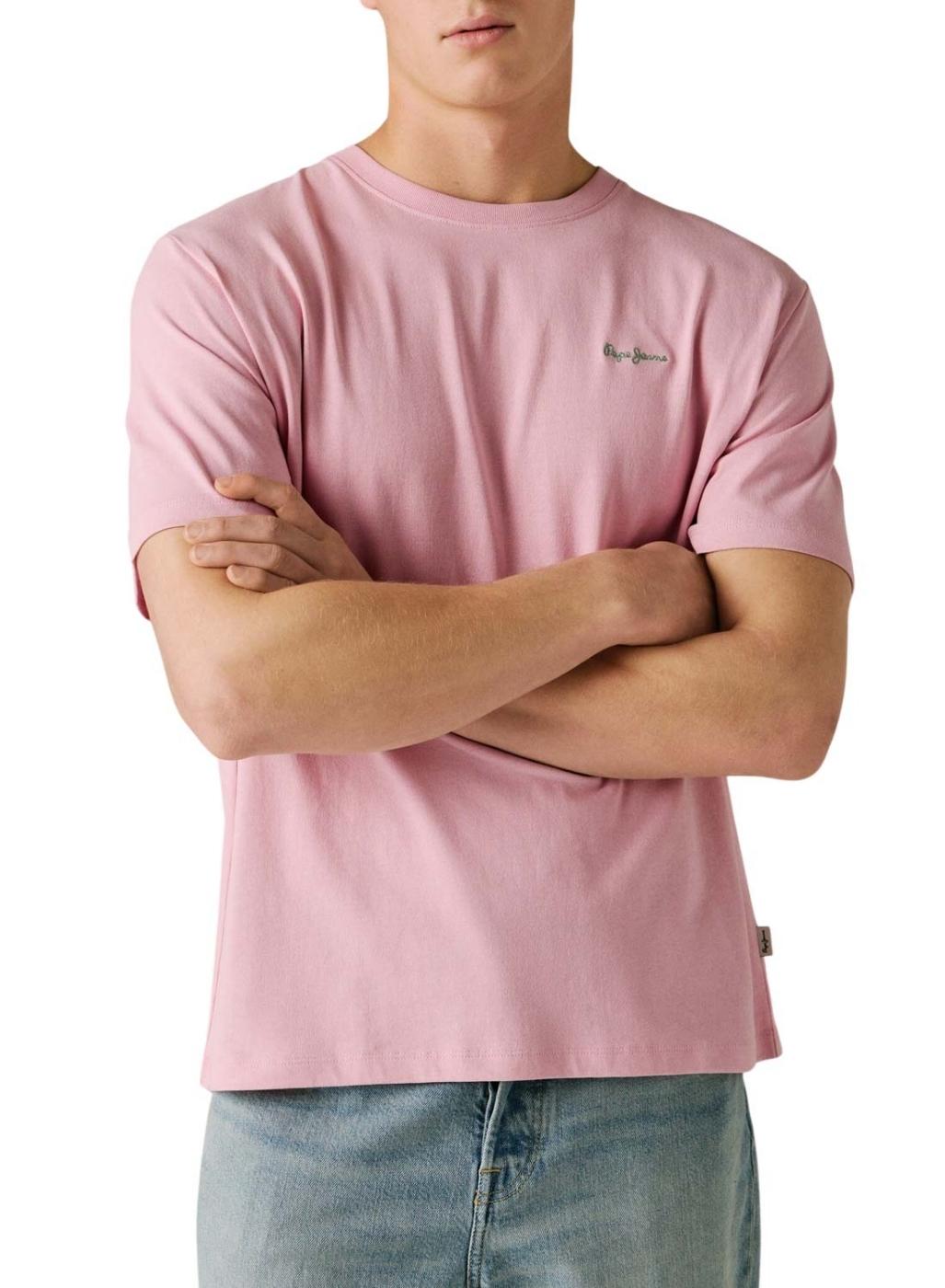 Camiseta Pepe Jeans Connor rosa para hombre