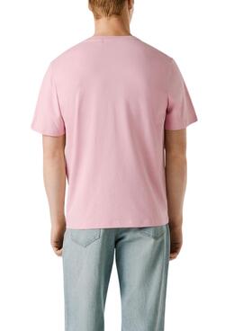 Camiseta Pepe Jeans Connor rosa para hombre