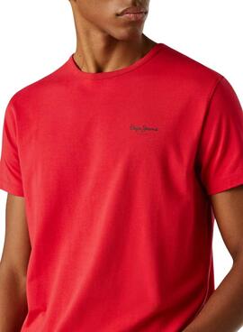 Camiseta Pepe Jeans Connor rojo para hombre