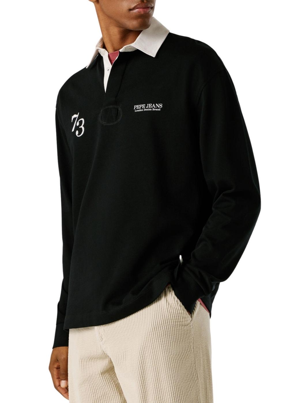 Polo Pepe Jeans Cameron negro para hombre