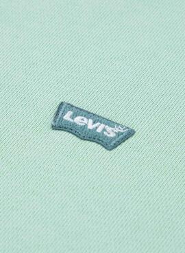 Sudadera Levis Mini Batwing Hoodie verde para niño y niña