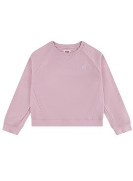 Sudadera Levis Meet And Greet rosa para niña