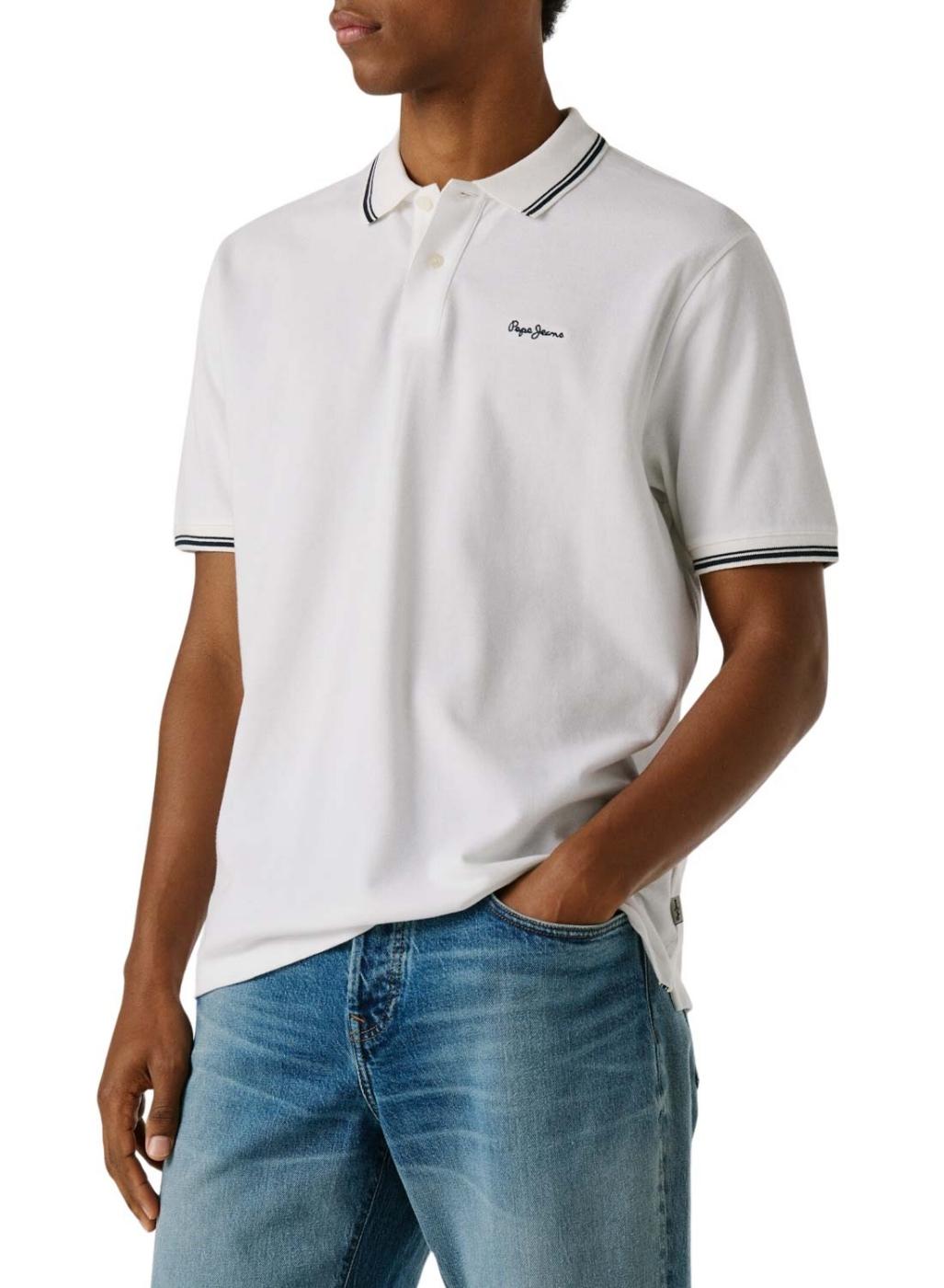 Polo Pepe Jeans Carson blanco para hombre