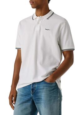 Polo Pepe Jeans Carson blanco para hombre