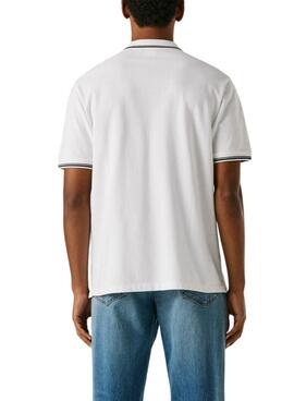 Polo Pepe Jeans Carson blanco para hombre