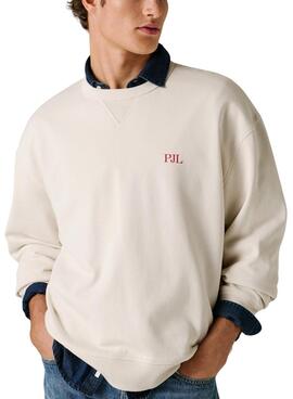 Sudadera Pepe Jeans Garret blanco marfil para hombre