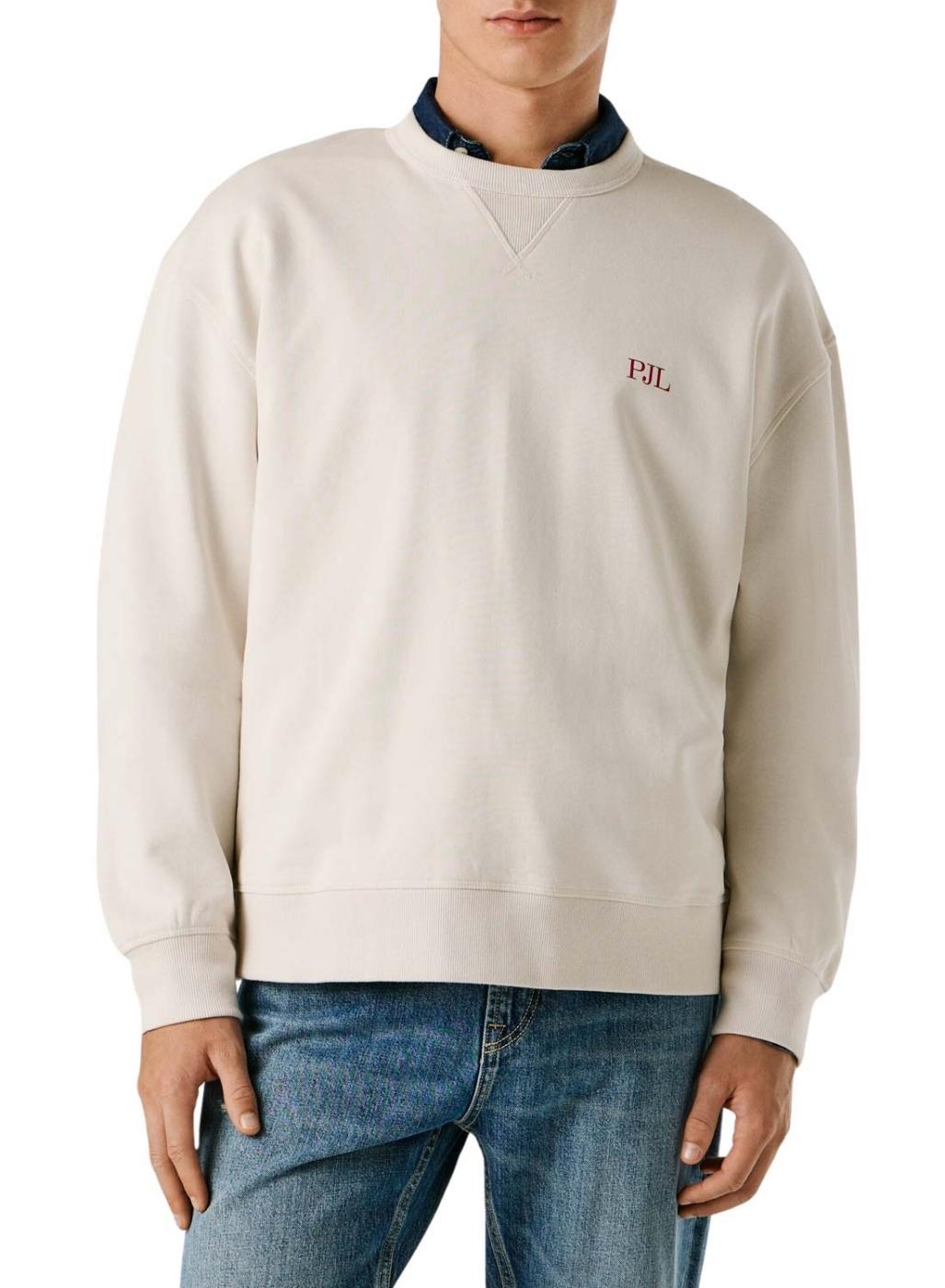 Sudadera Pepe Jeans Garret blanco marfil para hombre