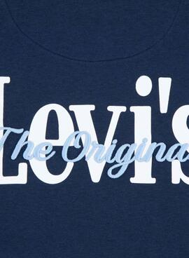 Sudadera Levi's Classic And Clean azul marino para niño y niña