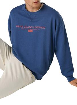 Sudadera Pepe Jeans Summer Logo azul para hombre