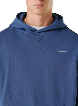 Sudadera con capucha Pepe Jeans Geo azul para hombre