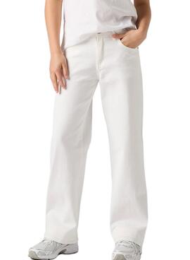 Pantalón vaquero Levis Wide Leg blanco para niña