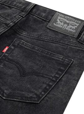 Bermuda Levis 511 Slim Fit negro para niño