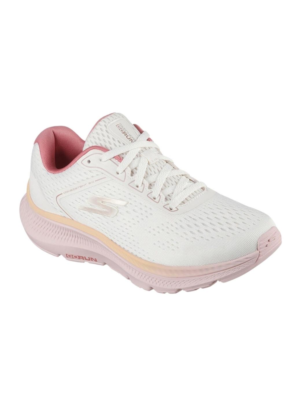 Zapatillas Skechers Go Run blanco y rosa para mujer