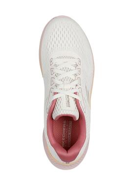 Zapatillas Skechers Go Run blanco y rosa para mujer