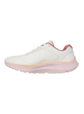 Zapatillas Skechers Go Run blanco y rosa para mujer