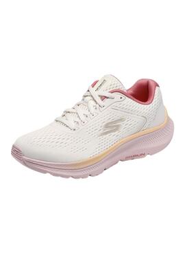 Zapatillas Skechers Go Run blanco y rosa para mujer