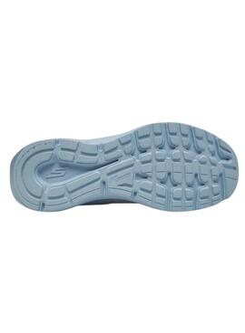 Zapatillas Skechers Go Run blanco y azul para mujer