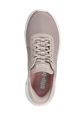 Zapatillas Skechers Go Walk beige para mujer