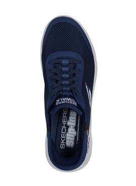 Zapatillas Skechers Go Walk azul marino para hombre
