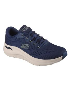 Zapatillas Skechers Arch Fit azul marino para hombre
