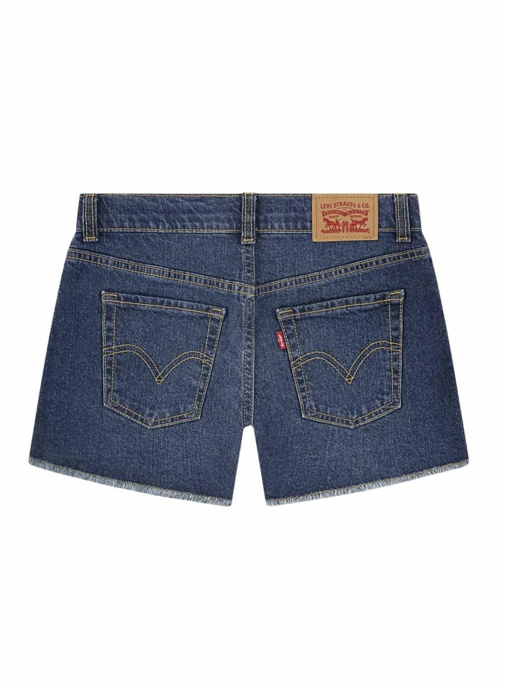 Short Levis A Line azul oscuro para niña