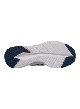 Zapatillas Skechers Contour Foam blanco y azul marino para hombre