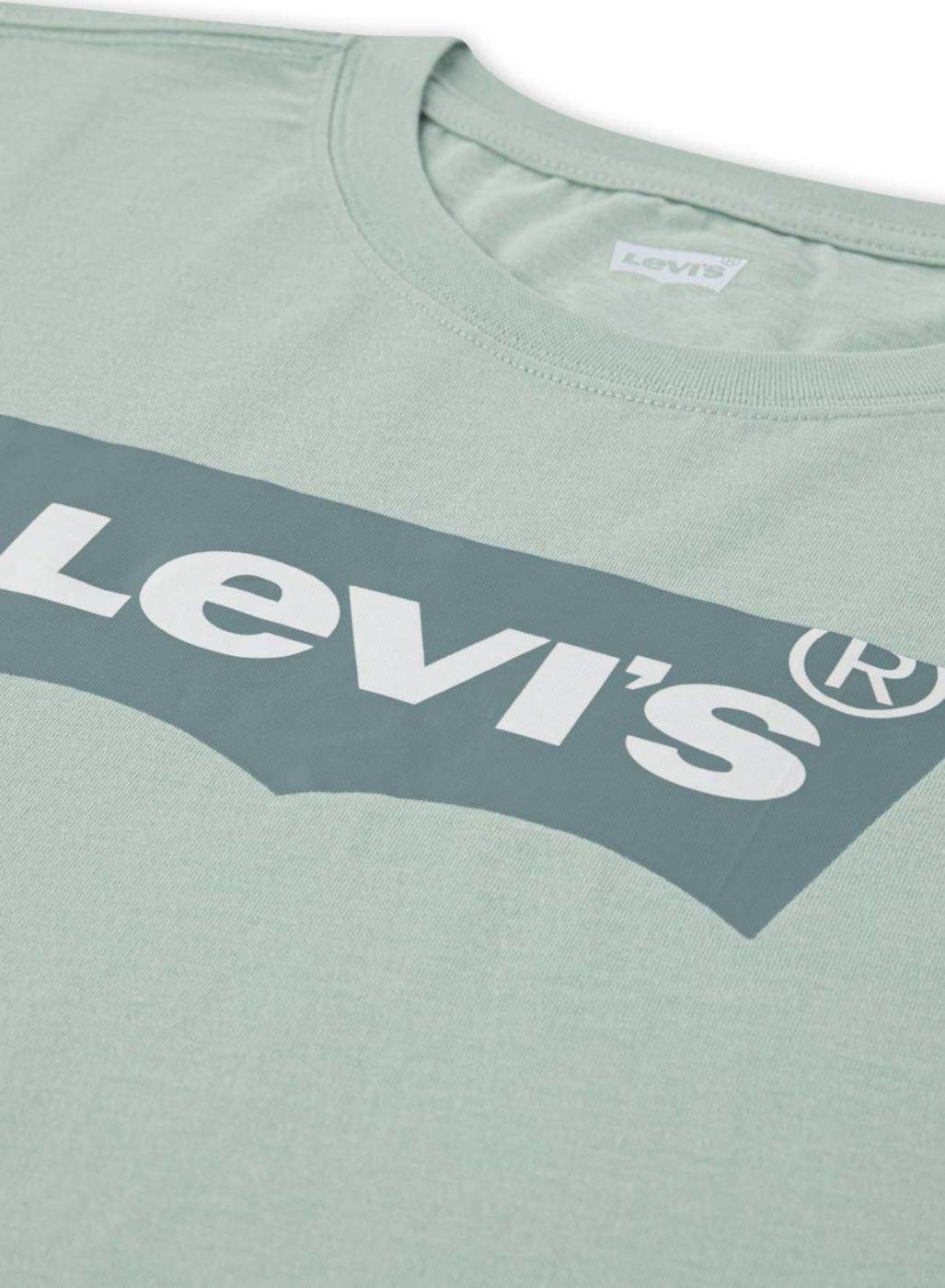 Camiseta Levis Batwing verde para niña y niño