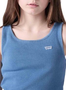 Camiseta Levis Meet And Greet azul para niña