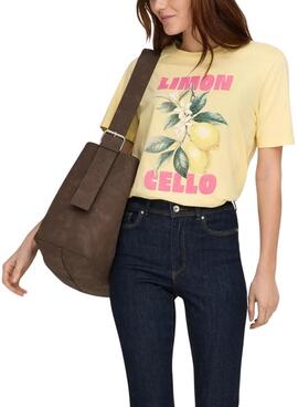 Camiseta Only Lucy amarillo para mujer