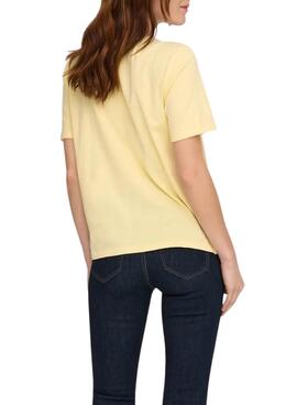 Camiseta Only Lucy amarillo para mujer