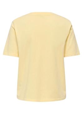 Camiseta Only Lucy amarillo para mujer