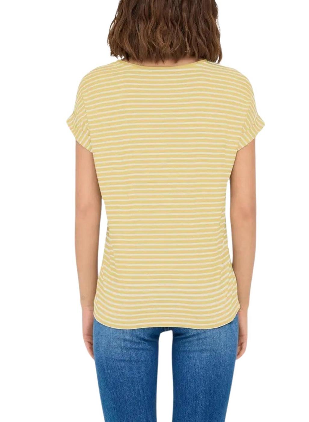 Camiseta Only Moster rayas amarillo para mujer
