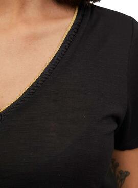 Camiseta Vila Noel negro para mujer