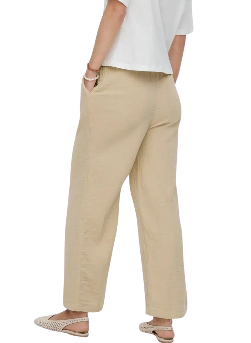 Pantalón Only Thyra beige para mujer