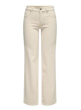 Pantalón vaquero Only Blush beige para mujer