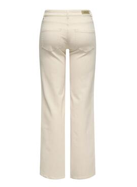 Pantalón vaquero Only Blush beige para mujer