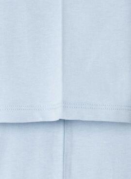Camiseta Pepe Jeans New Arta logo azul claro para niño 