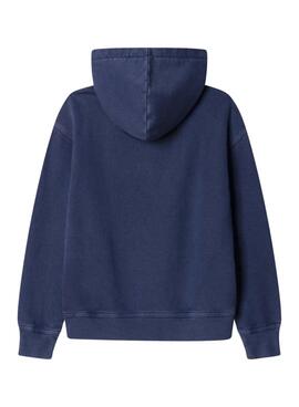 Sudadera Pepe Jeans Vernon logo circular azul oscuro para niño 