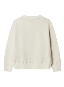 Sudadera Pepe Jeans Bulldog Wilfred beige para niño 