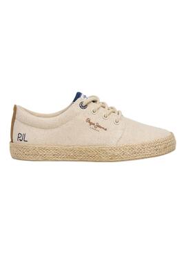 Deportiva Pepe Jeans Brady Day beige para niño 