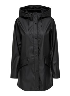 Chubasquero Only Elisa negro para mujer