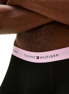 Pack 3 calzoncillos Tommy Hilfiger Trunk Signature negro multi para hombre