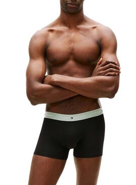 Pack 3 calzoncillos Tommy Hilfiger Trunk Signature negro multi para hombre