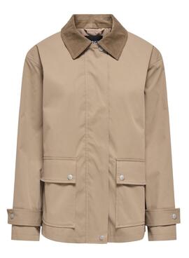 Chaqueta Only Evelyn camel para mujer