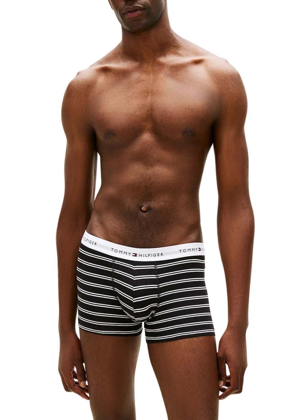 Pack de 3 calzoncillos Tommy Hilfiger Trunk Signature estampados para hombre