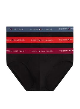 Paquete 3 calzoncillos Tommy Hilfiger slip negro para hombre