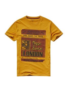 Camiseta Pepe Jeans Derek Naranja Hombre